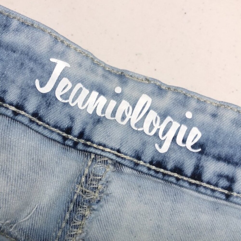 LIKE NEW JEANIOLOGIE ACID WASH HIGH-RISE JEAN SHORTS 10/30 ⭐️